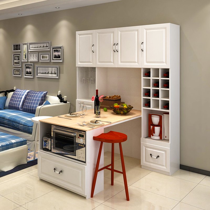 Loại bàn ăn kết hợp tủ bếp