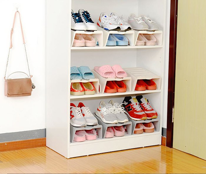 Giá để giày nhựa nhỏ phòng khách