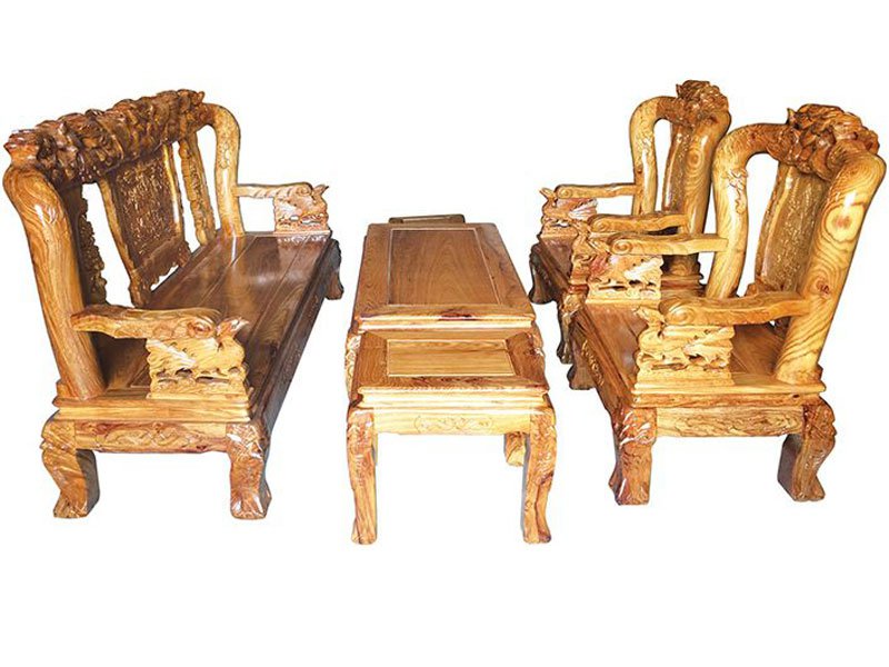 bộ bàn ghế tiếp khách gỗ tự nhiên